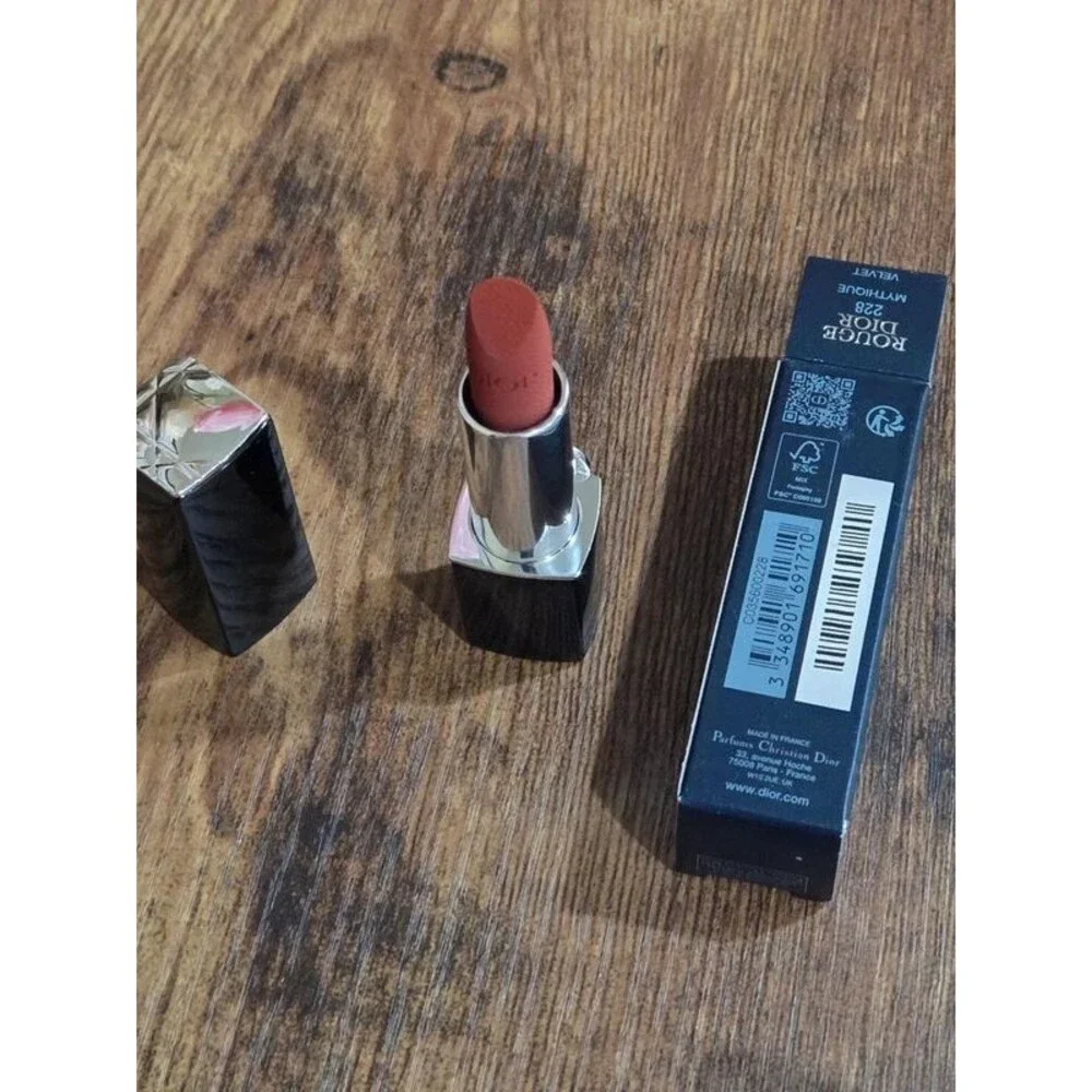 NIB Dior Rouge Dior Refillable Lipstick – Shade 228 Mythique Velvet Finish FS